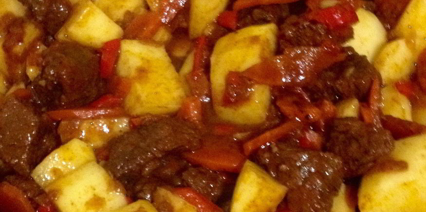 Рецепт гуляша из говядины с картофелем