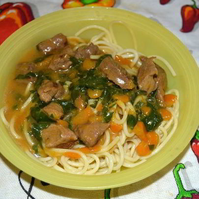 Гуляш из говядины с тыквой