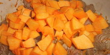 гуляш из говядины с тыквой