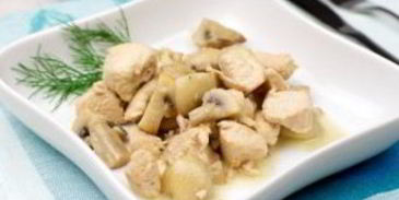 гуляш из индейки с грибами