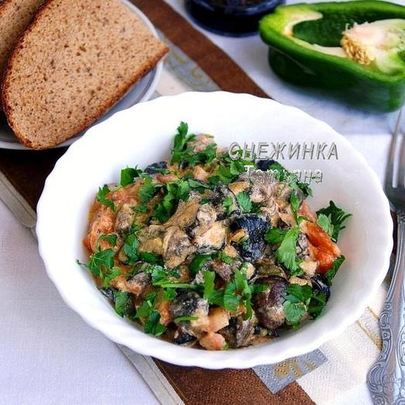 Гуляш из лесных грибов