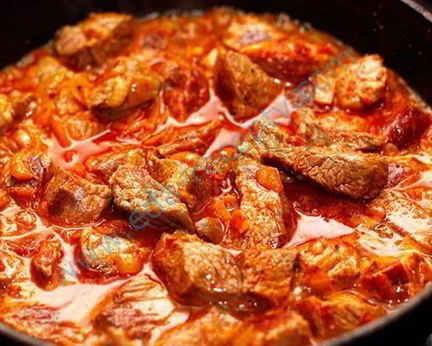 Гуляш из мяса косули