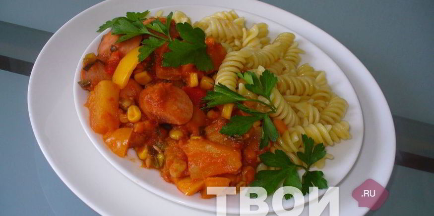 Рецепт гуляша из сосисок