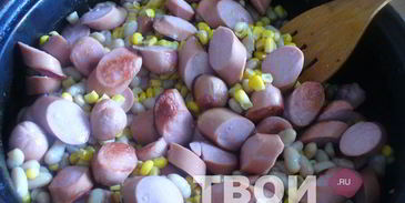 гуляш из сосисок