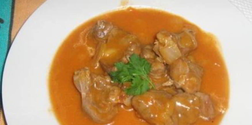 Рецепт гуляша из свинины с мукой