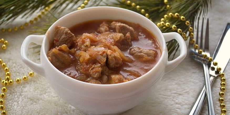 Рецепт гуляша из свиного окорока