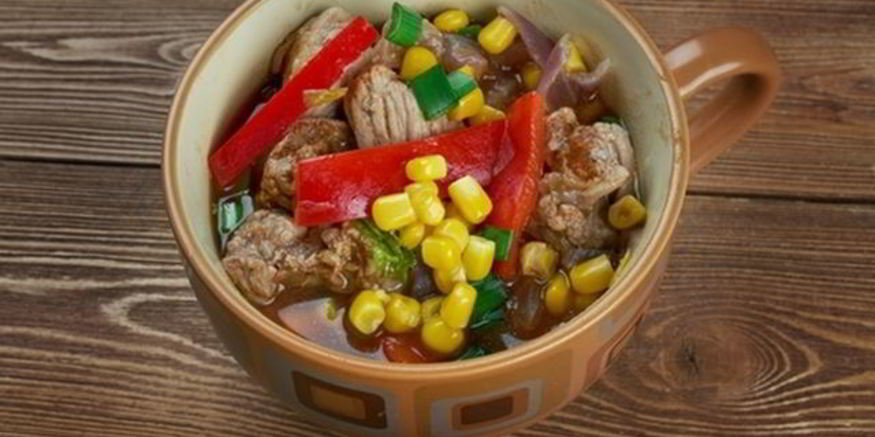 Рецепт гуляша с кукурузой