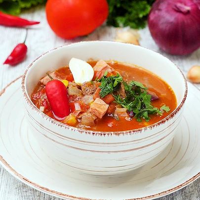 Гуляш с телятиной