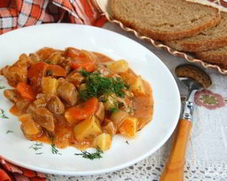 Гуляш в микроволновке