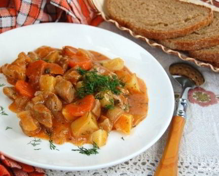 Гуляш в микроволновке