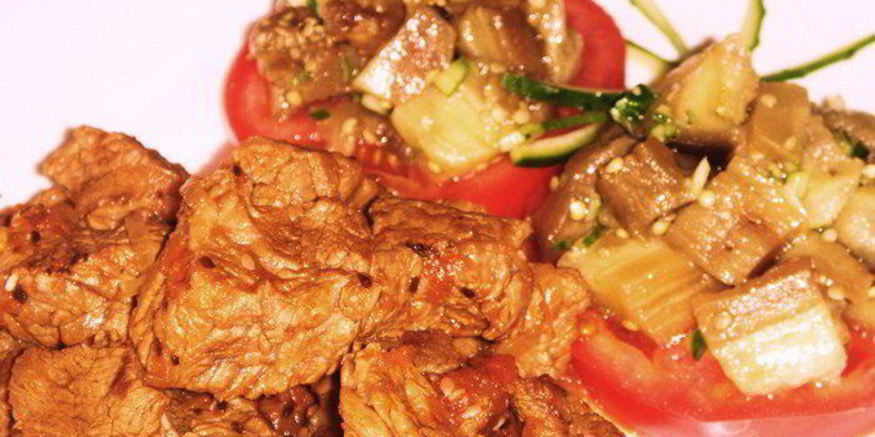Рецепт мадьярского гуляша с баклажанной закуской