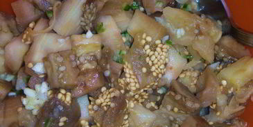 мадьярский гуляш с баклажанной закуской