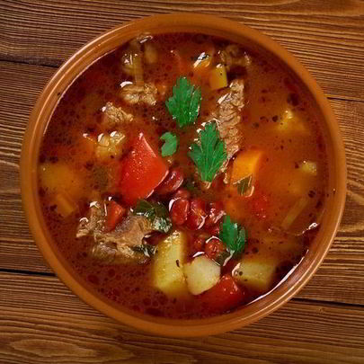 Суп-гуляш со свининой