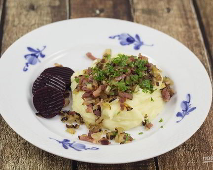 Картофельное пюре с беконом