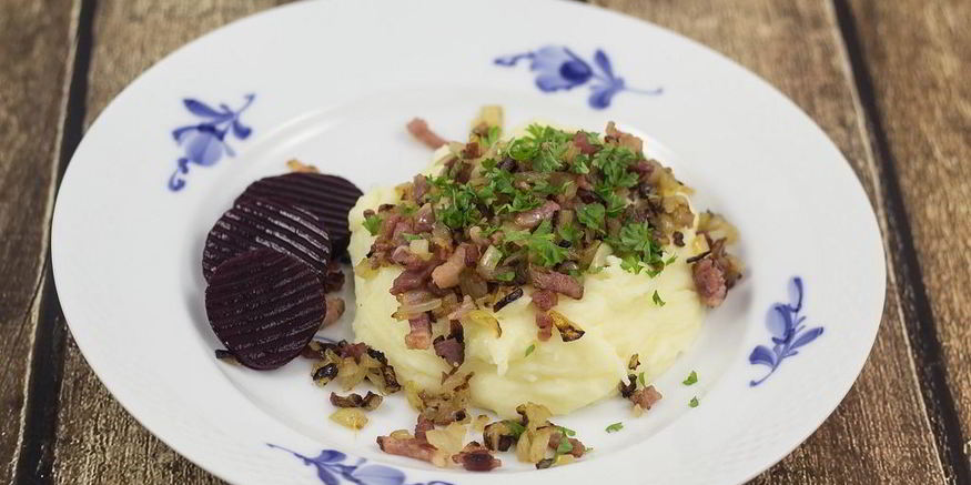 Рецепт картофельного пюре с беконом