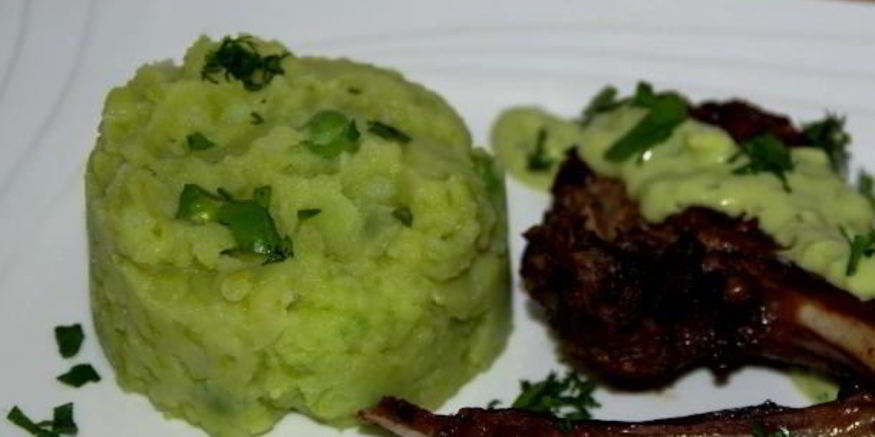 Рецепт картофельного пюре с горошком