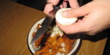 картофельное пюре с лисичками