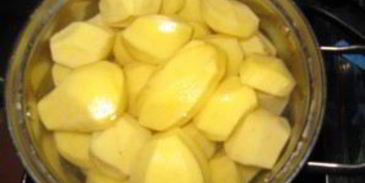 картофельное пюре с лисичками