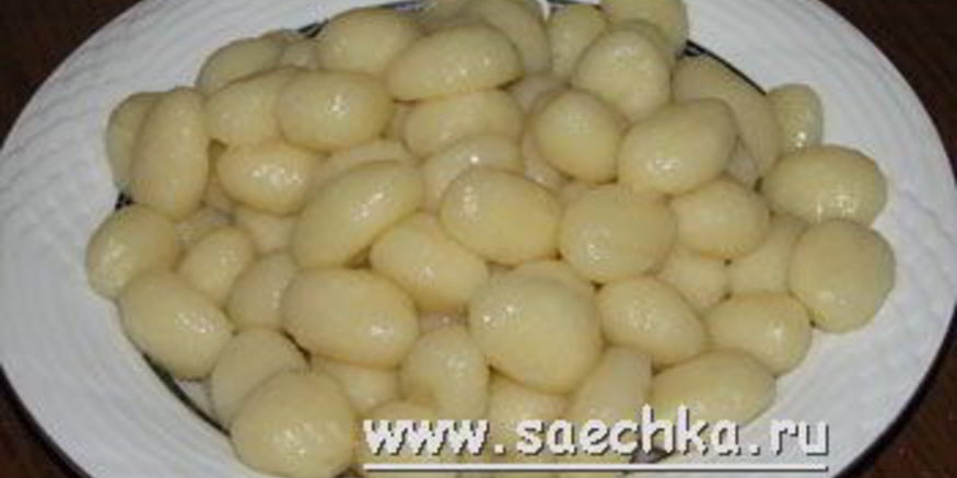 Рецепт картофельных ньокков