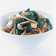 Рецепт Хоккийской лапши с тофу и зеленью