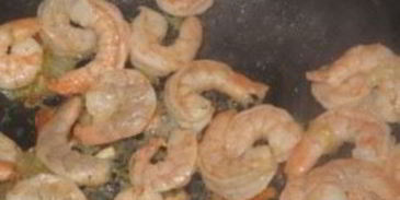 китайская лапша с креветками