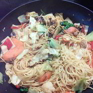 Рецепт Китайской лапши с овощами