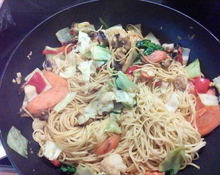 Китайская лапша с овощами