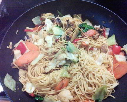 Китайская лапша с овощами