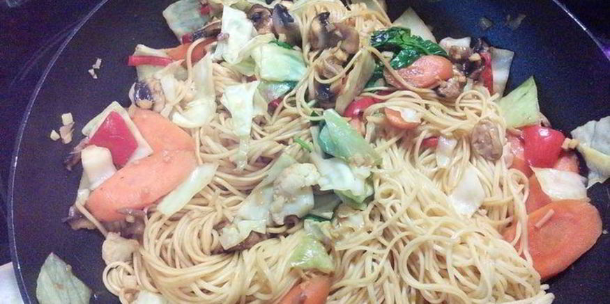 Рецепт китайской лапши с овощами