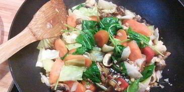 китайская лапша с овощами