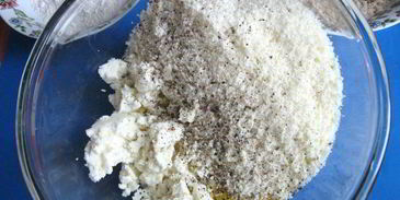 клецки со шпинатом и сыром