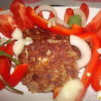 Котлеты из фасоли и цукини