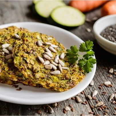 Котлеты из кабачков с овсяными хлопьями