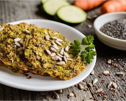 Котлеты из кабачков с овсяными хлопьями