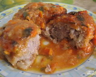 Котлеты в подливе в духовке