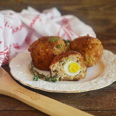 Котлеты Яйцо в шубке