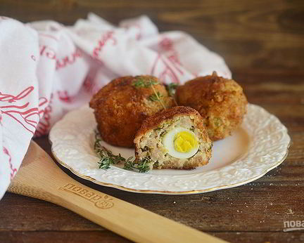 Котлеты Яйцо в шубке