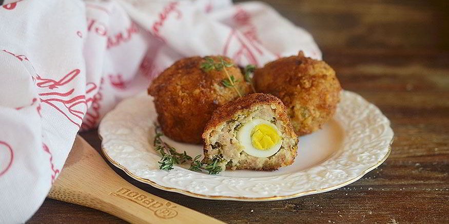 Рецепт котлет яйцо в шубке