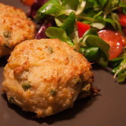 Куриные котлетки с картофелем и сыром