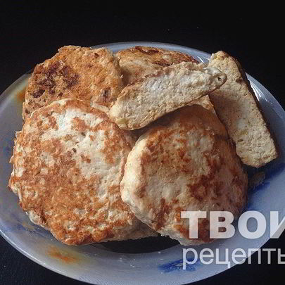 Куриные котлеты с кабачком и творогом
