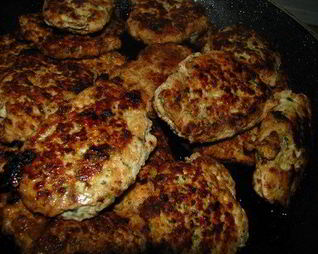 Куриные котлеты с перцем
