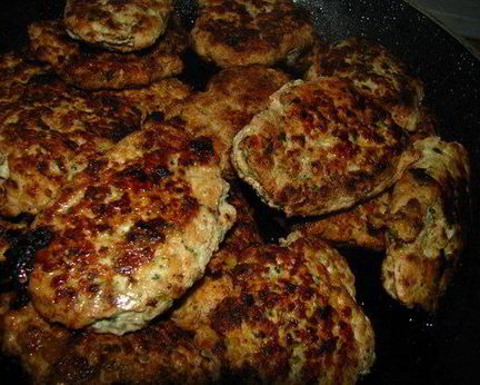 Куриные котлеты с перцем