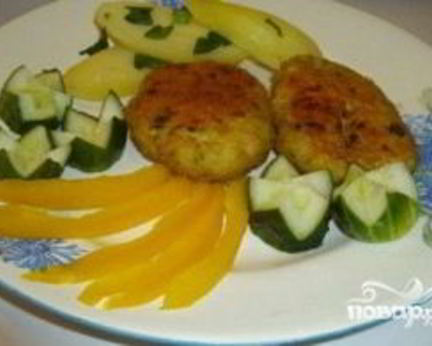 Куриные котлеты с зеленью