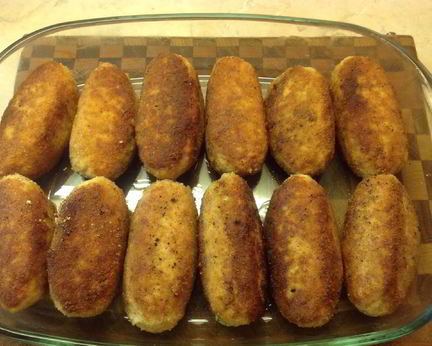 Рубленные котлеты из индейки с брынзой