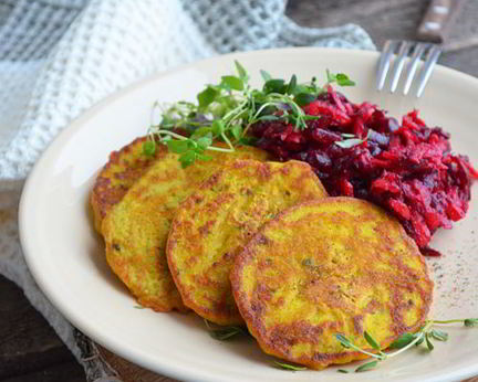 Тыквенные котлетки с нутом