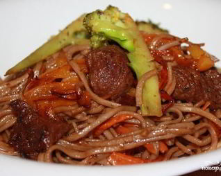 Лапша с говядиной