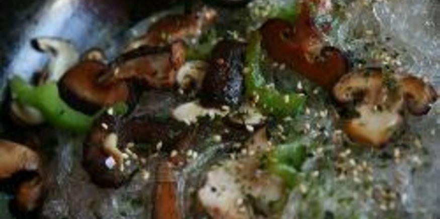 Рецепт лапши с грибами