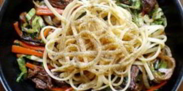 лапша удон с говядиной