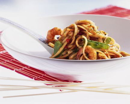 Лапша удон с соусом терияки