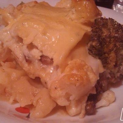 Большая лазанья с морепродуктами